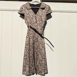 Alex Marie Leopard Print Dress